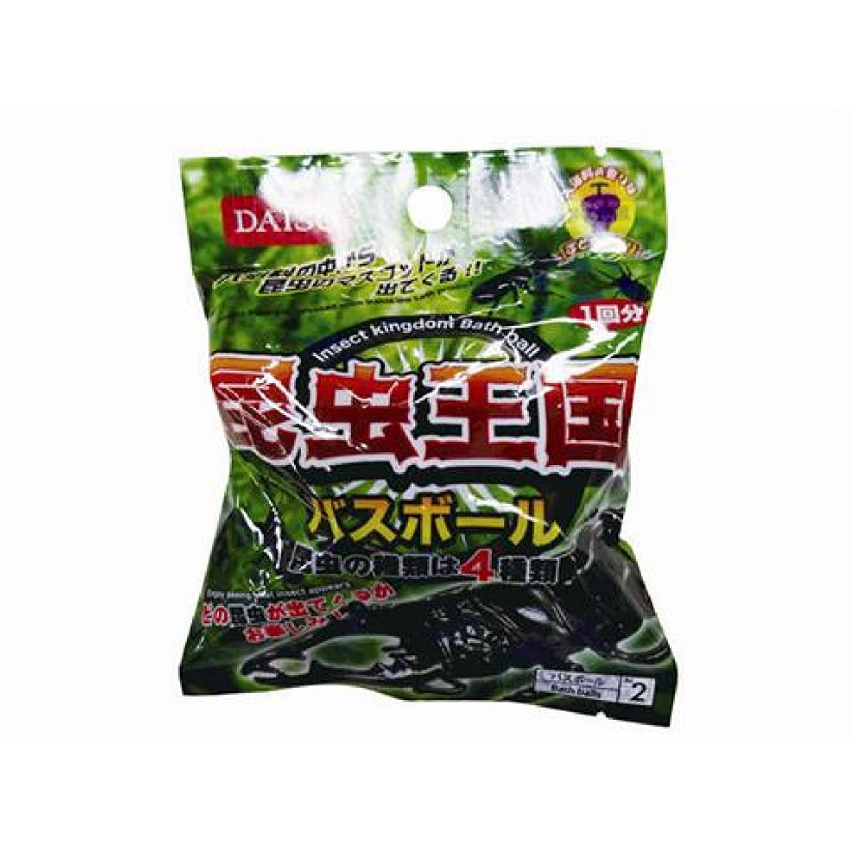 DAISO Insect Kingdom Bath Ball Grape Scent 1pc 1 each
