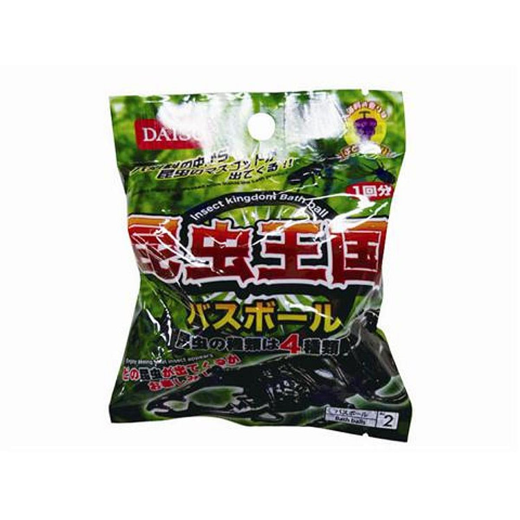 DAISO Insect Kingdom Bath Ball Grape Scent 1pc