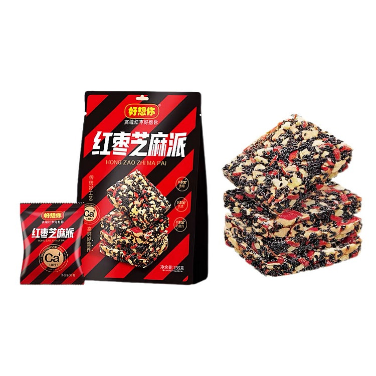好想你红枣芝麻派195g*1袋