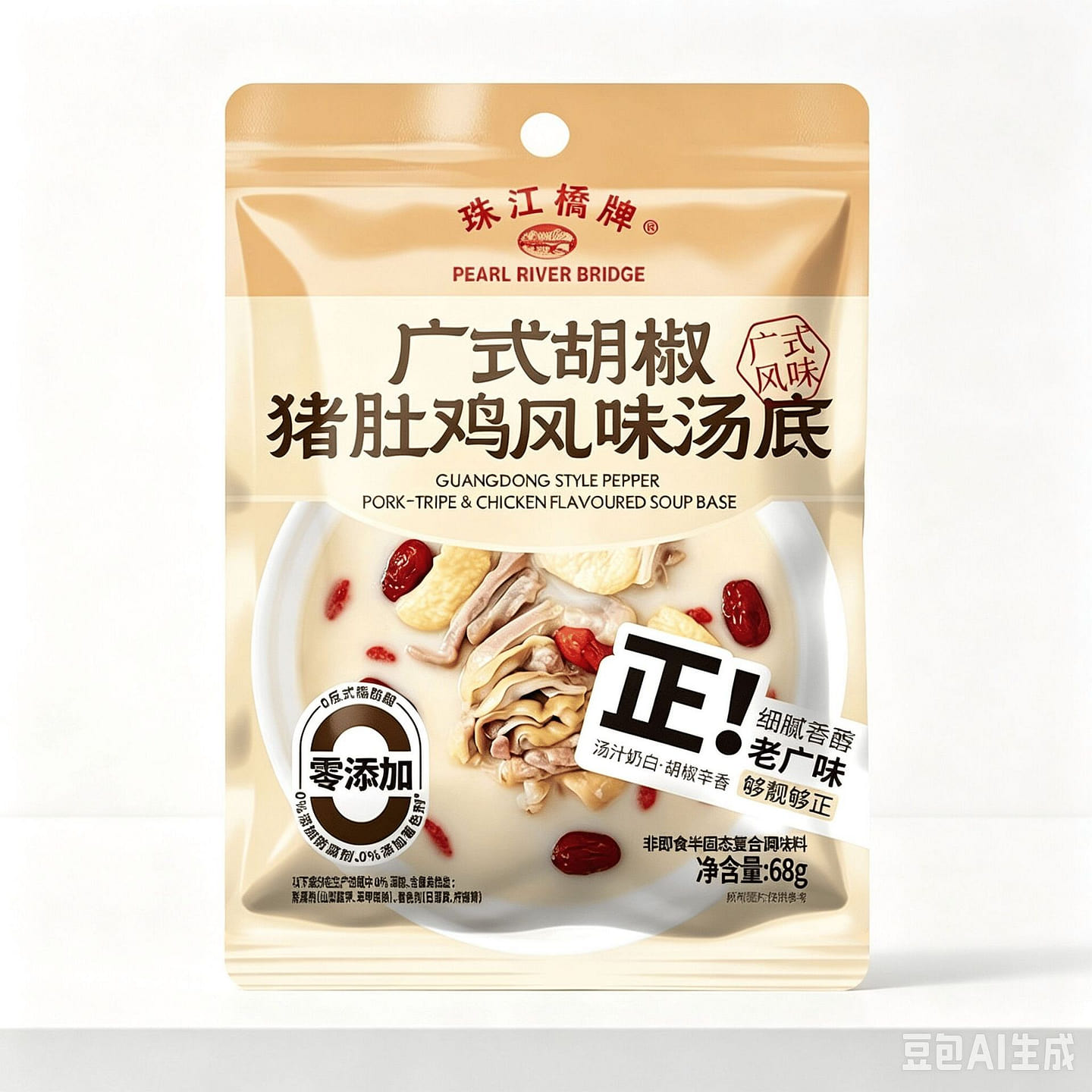 Pepper Pork Stomach Chicken Flavored Soup Base 68g 68 g