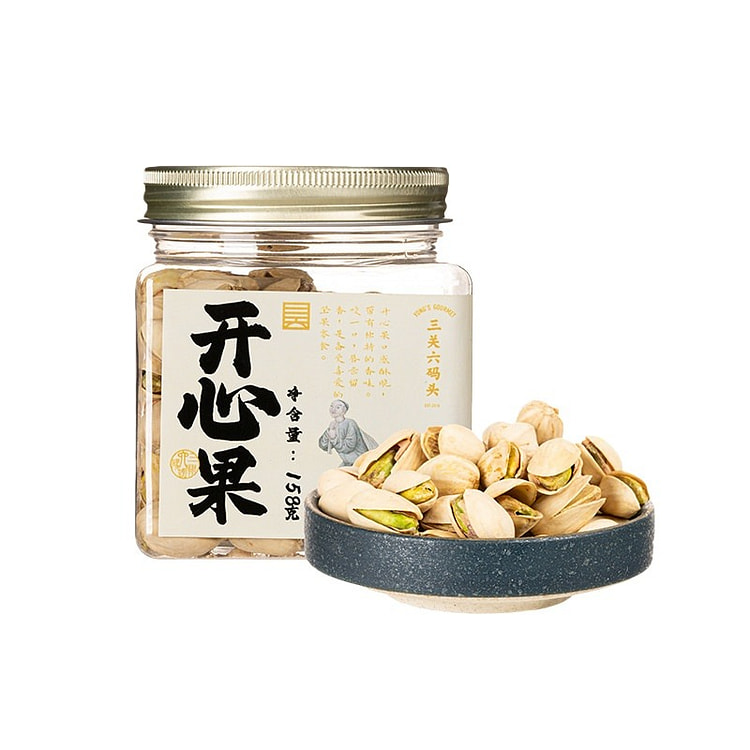 三关六码头 2026新货开心果原味 大开口坚果炒货 158 克
