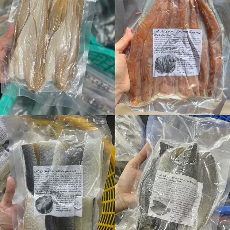 Dried Fish Combo 4 Pack - 4 Different Fishes 2000 g