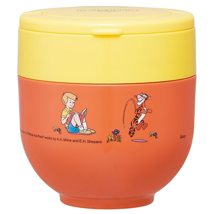SKATER thermal bowl lunchbox 540ml - Pooh&friends 1 count