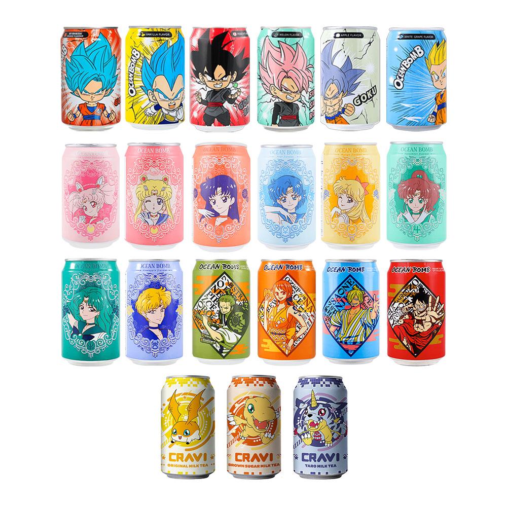 “Lets Animes Together" Animes Drinks Set (21 cans+3 cans for free ...