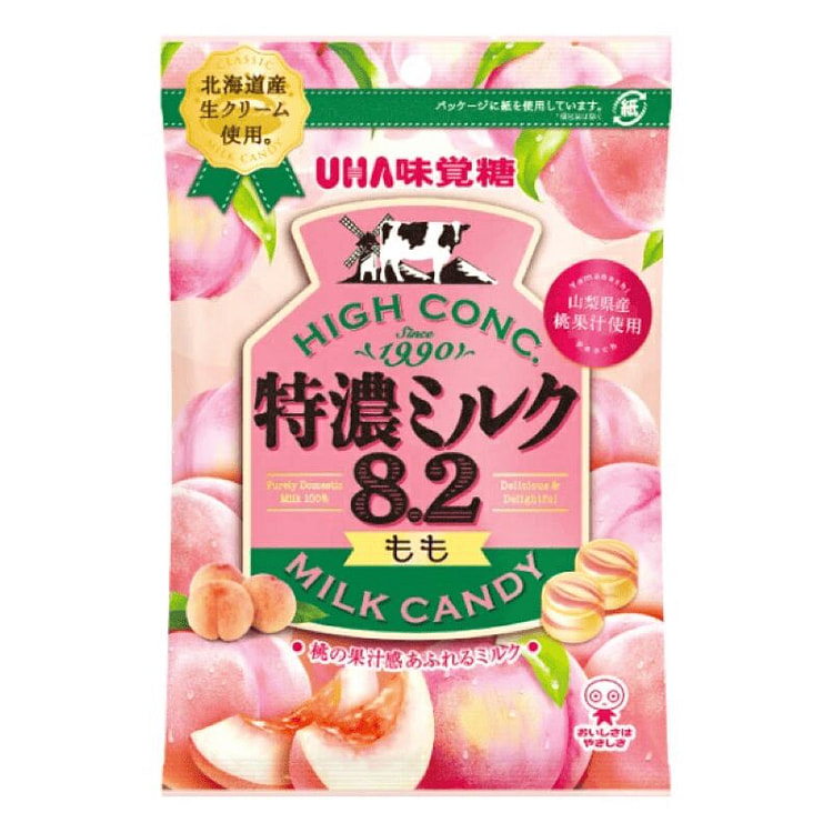 UHA Mikakuto Concentrated 8.2 Peach Milk Candy