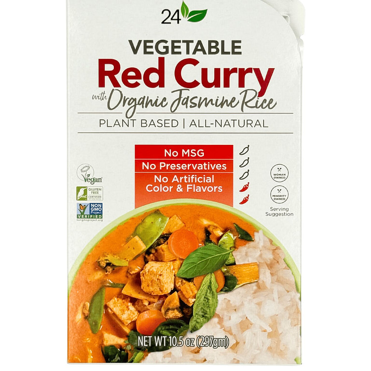 24Vegan Vegetable Red Curry with Organic Jasmine Rice
