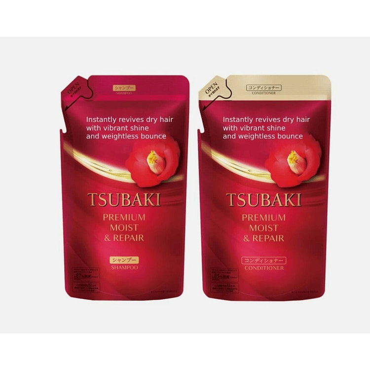 Tsubaki Moist Repair Shampoo Conditioner Refill 1 each
