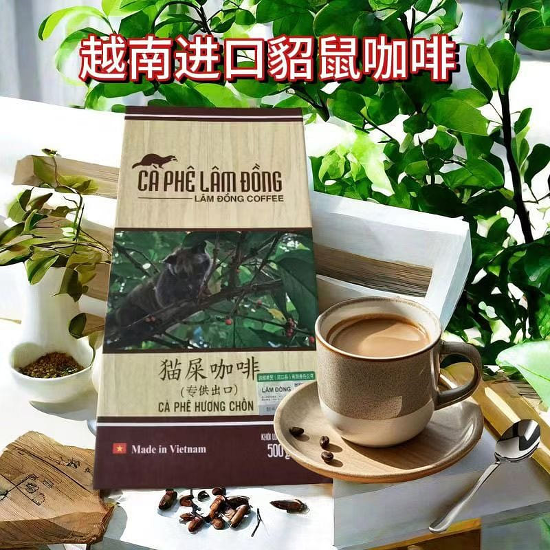 Authentic foreign Vietnam G8 original coffee powder imported Mink drip grinding 500 g