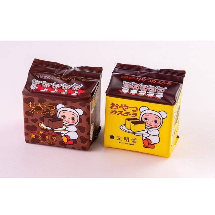 文明堂 黄油蜂蜜+巧克力 卡斯提拉蛋糕 2袋入/