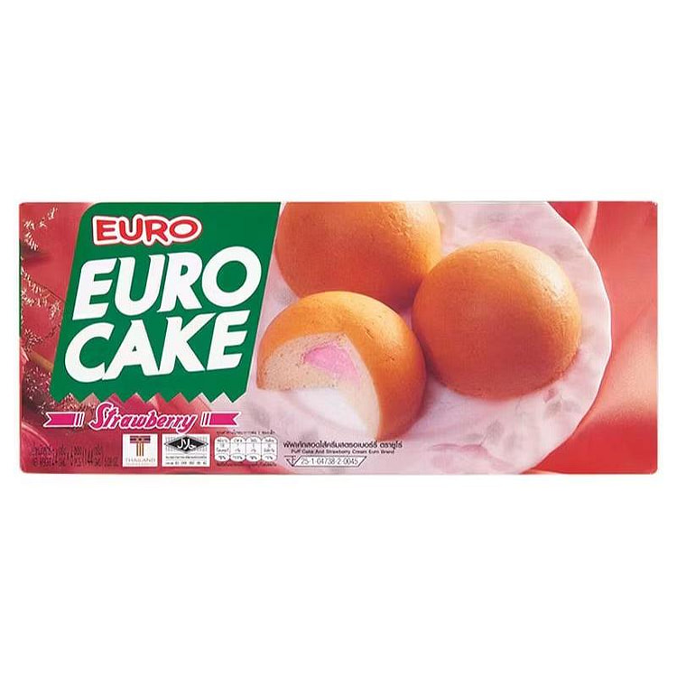 Euro 草莓奶油泡芙蛋糕