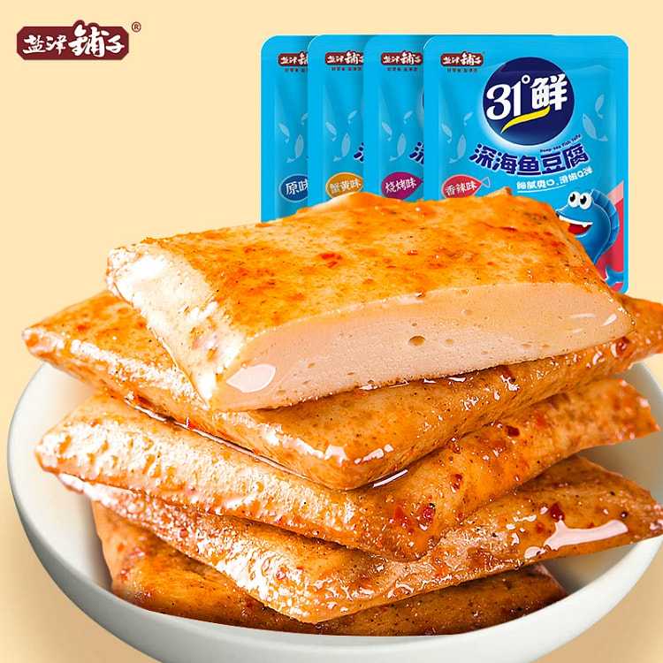 盐津铺子深海鱼豆腐混合味9g*1袋 9 克