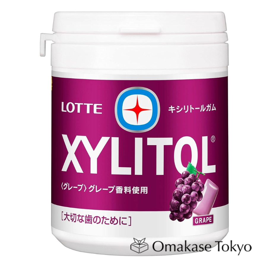 Lotte xylitol gum Grape Family Bottle 143g 143 g