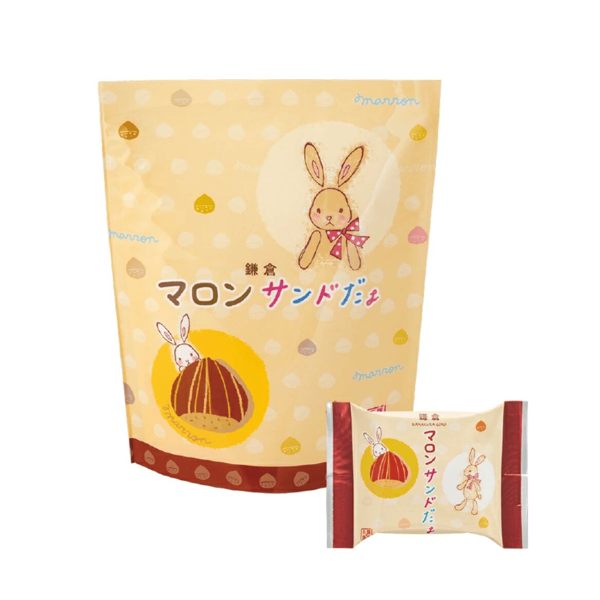 鎌倉マロンサンドだょ 5個入 1 パック - Weee!