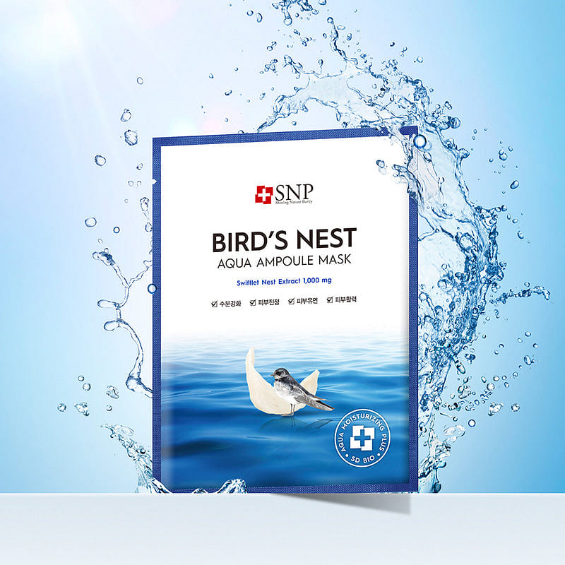 SNP BIRD’S NEST AQUA AMPOULE MASK 25ml x 10pcs 1 each