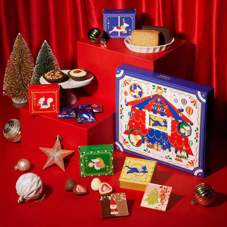 Japan La Maison Christmas Limited Chocolate Calendar Assortment 13 pieces