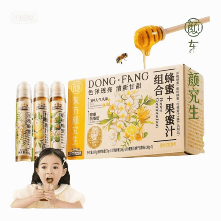 Honey fruit juice combination 130g*3 sticks. 390 g