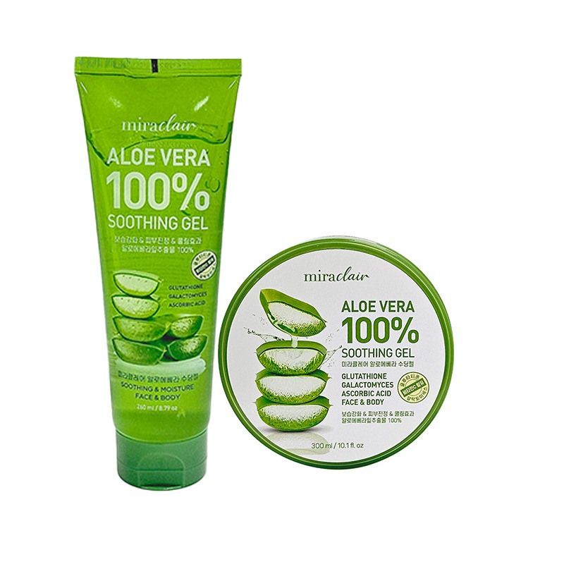 Miraclair Aloe Vera 100% Soothing Gel 260ml+300ml 1 each