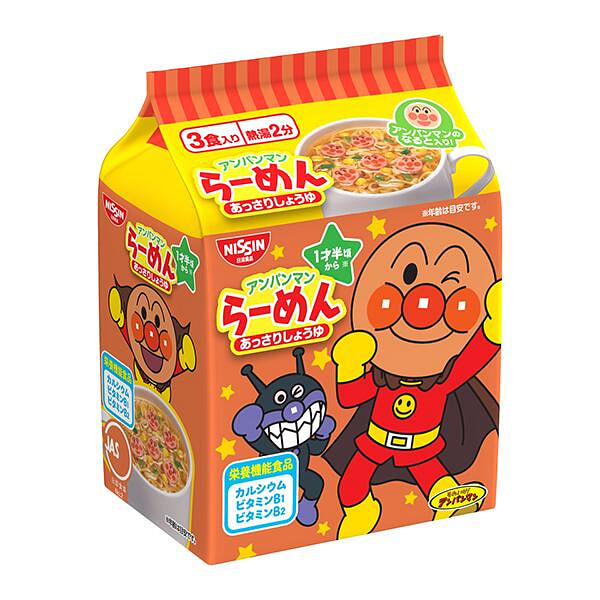 Anpanman Light Soy Ramen 30gx3 1 each