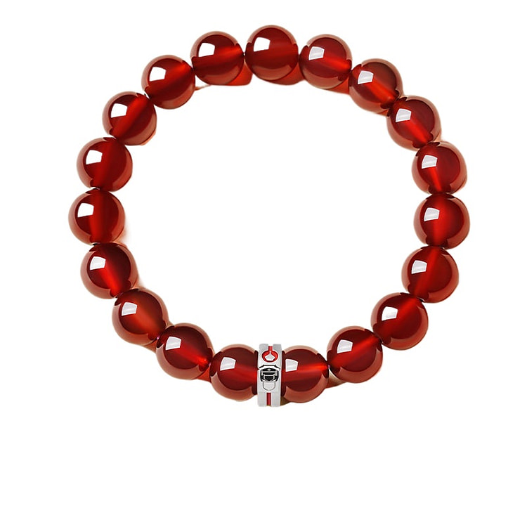 宫里上新 石榴石手串  宫禧鸿运 银色 10mm 1 盒