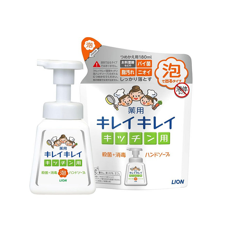 Kirei Kirei杀菌消毒泡沫洗洗手液+替换装 1 份