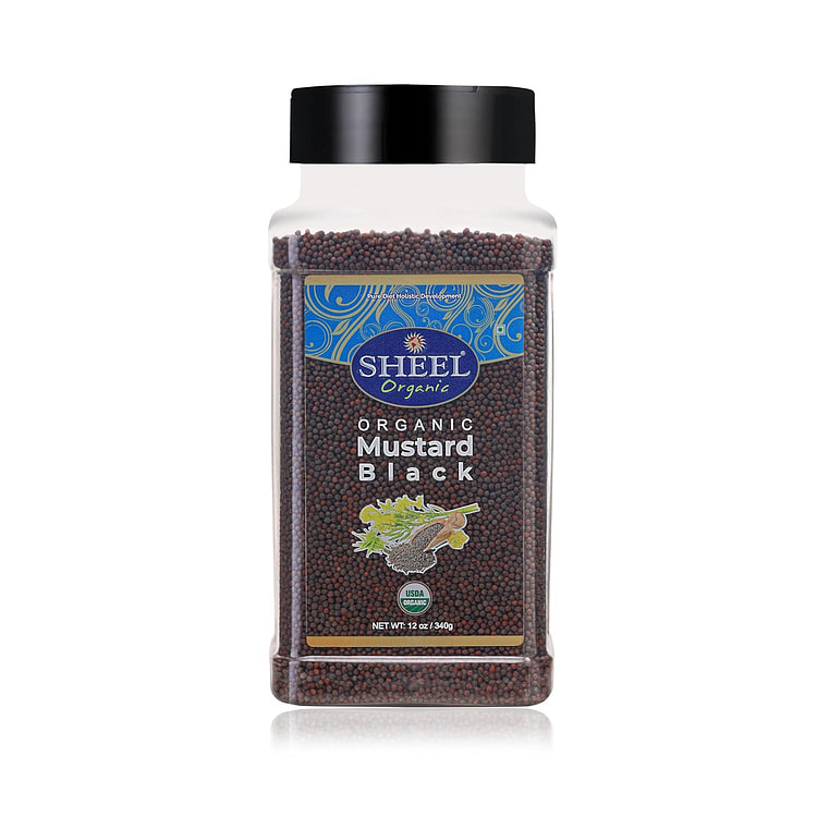 Sheel Organic Black Mustard Seeds, Kosher - 12 oz 1 each