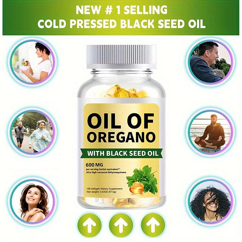 Oregano Oil With Black Seed Oil-All-in-1 Supplemen 97.5 g