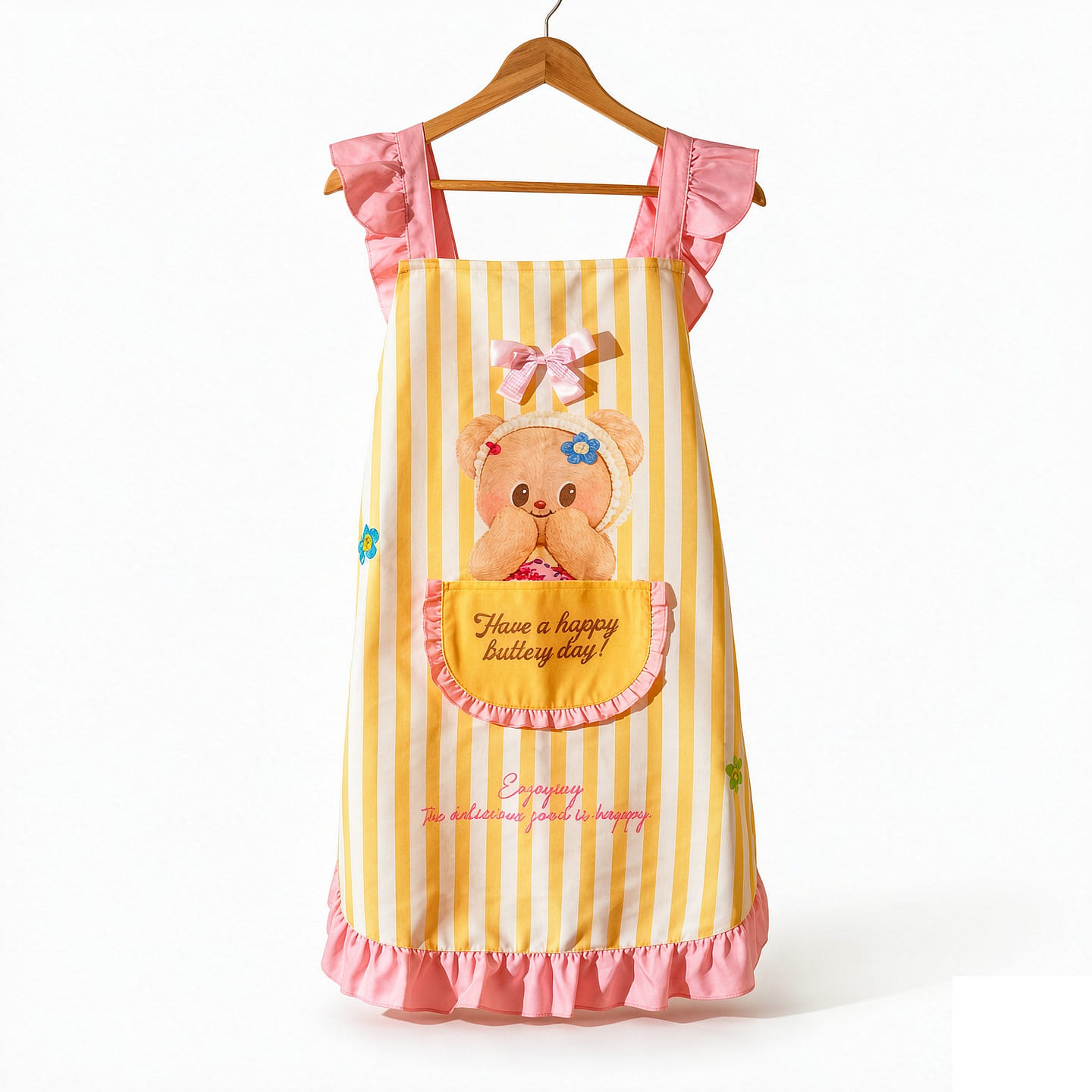 Waterproof And Oil-proof Apron – Pink 1 count