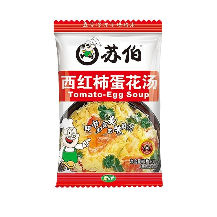 Su Bo Tomato Egg Drop Soup 6g*1 1 pack