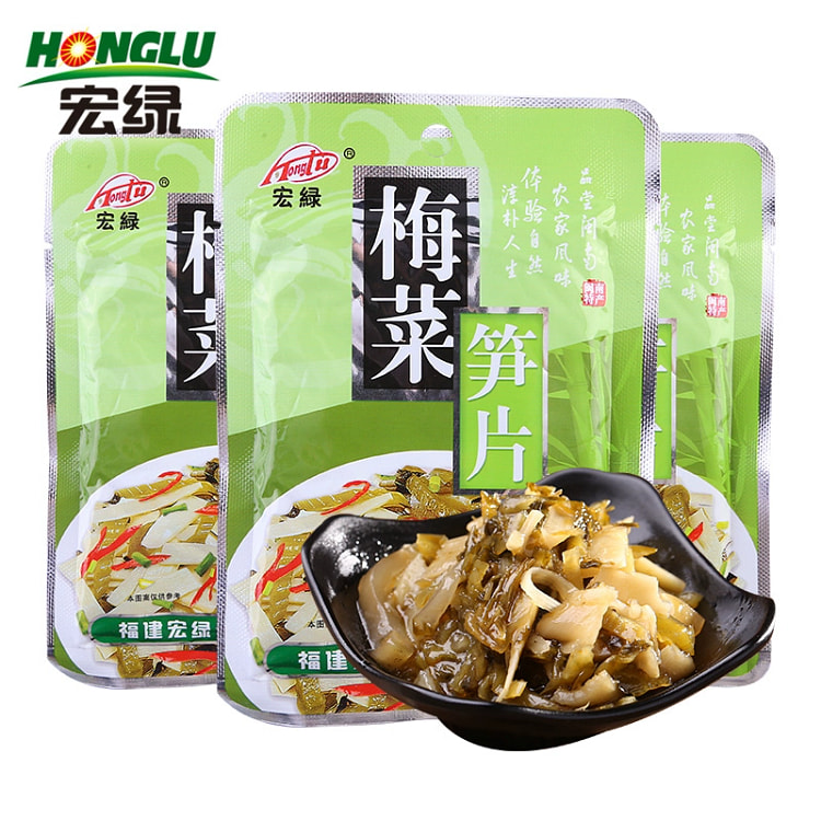 宏绿梅菜笋片福建特产农家小菜下饭泡菜80g*5