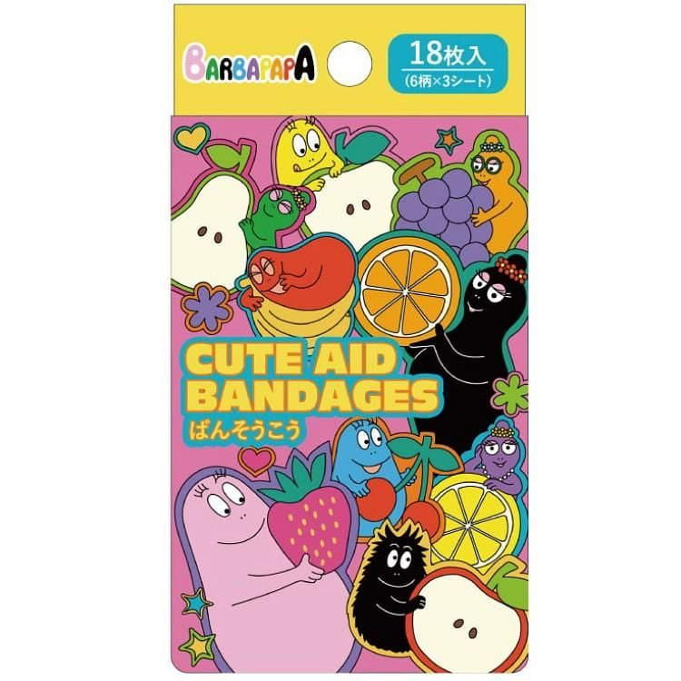 Santan x Barbpapa Fruit Bandages 18p 1 pack