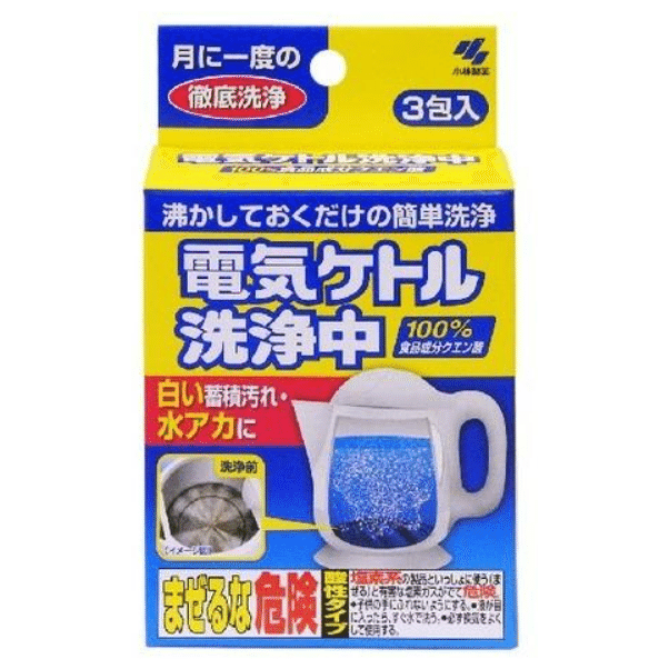 KOBAYASHI Electric Kettle Cleaner 3 Packs 1 each