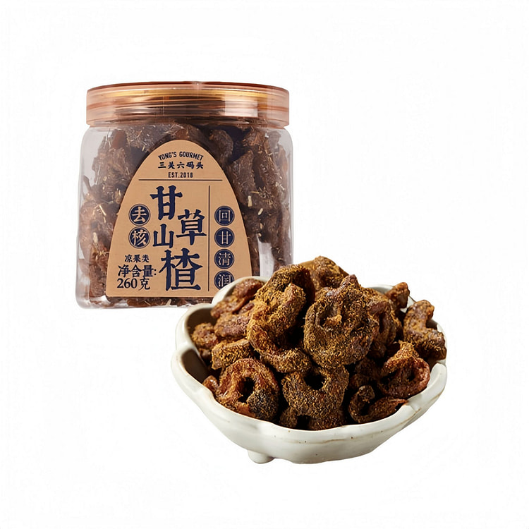 三关六码头 空心无核甘草山楂 260g休闲小零食 260 克