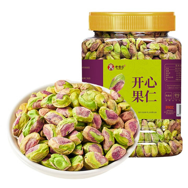 老香农原味开心果仁孕妇零食 500g*1罐 1 罐