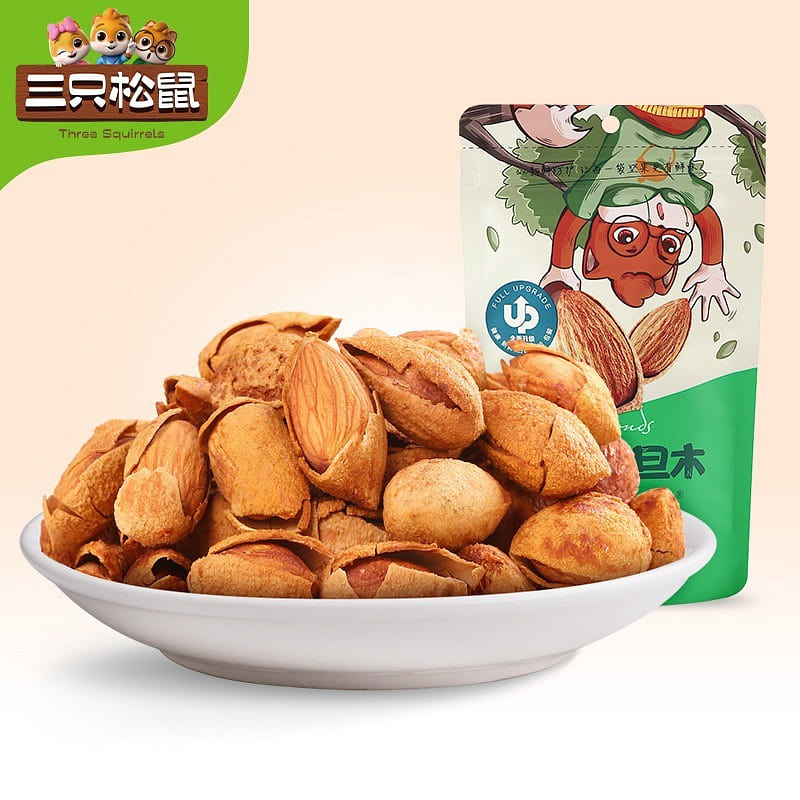 Three Squirrels Hand peeled Sannis Snack Nuts Roasted Daily Dried fruit Sannis 120 g