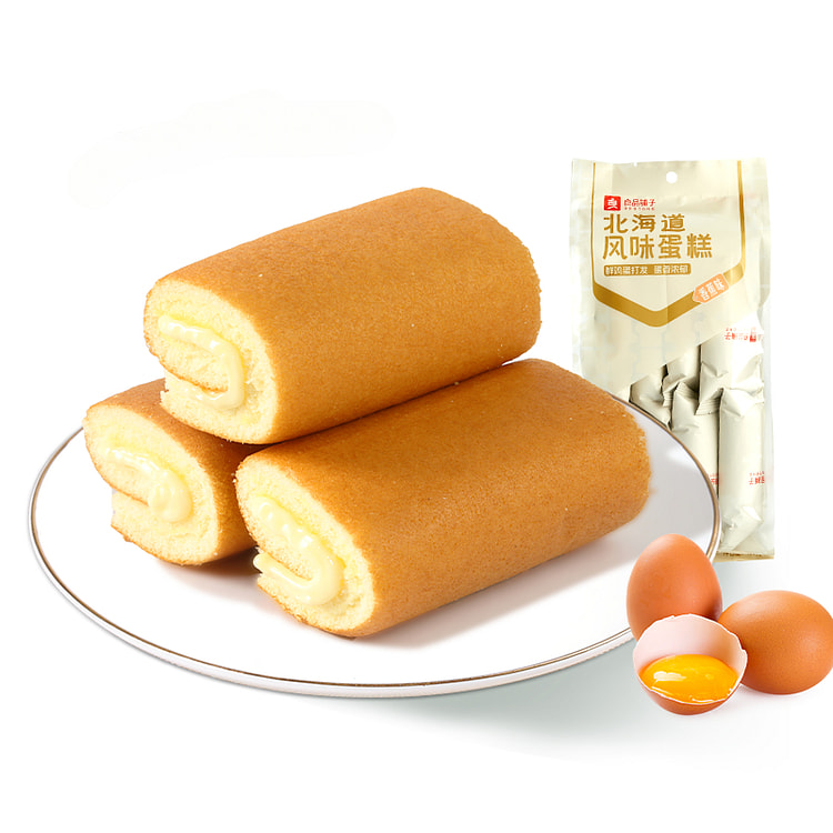 良品铺子北海道风味蛋糕卷160g/袋