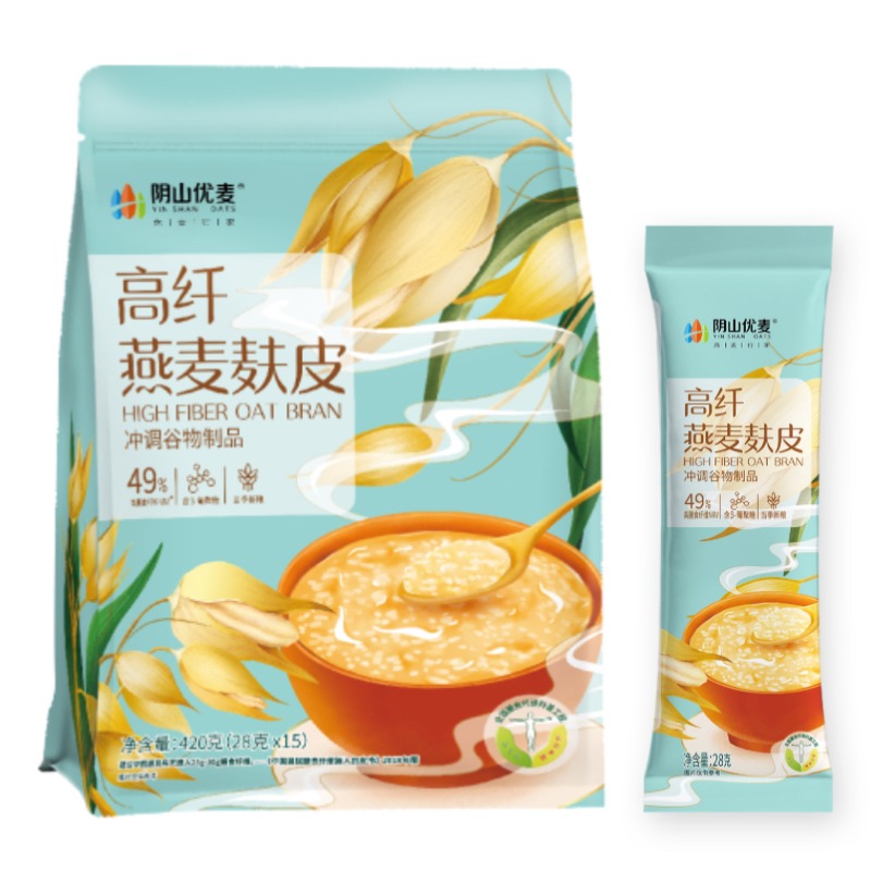 阴山优麦 高纤燕麦麸皮 420 克