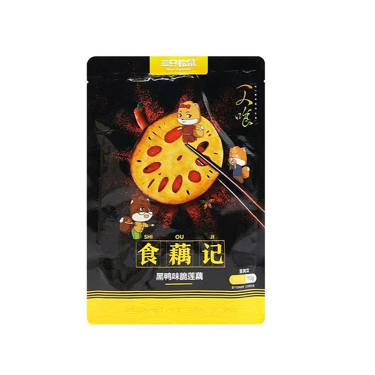 Three Squirrels Crispy Lotus Root 150g 1 Bag 1 pack