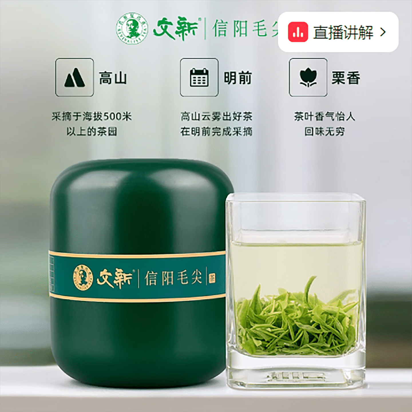 Spring tea launched Wenxin Xinyang Maojian green tea 100 g