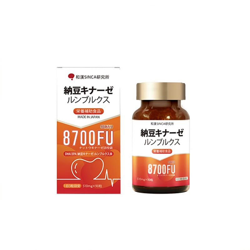 WAKAN 8700FU Natto Lumbrokinase 90 capsules 1 each