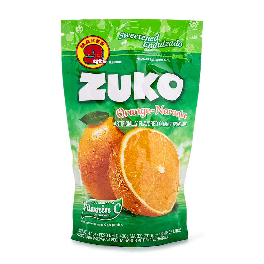 Zuko Instant Drink Mix Orange 14.1 onça(s)