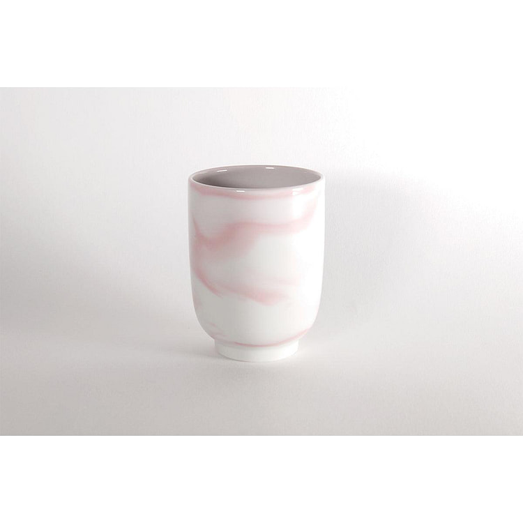 朝日堂 マーブル 撫子 湯呑 1 個