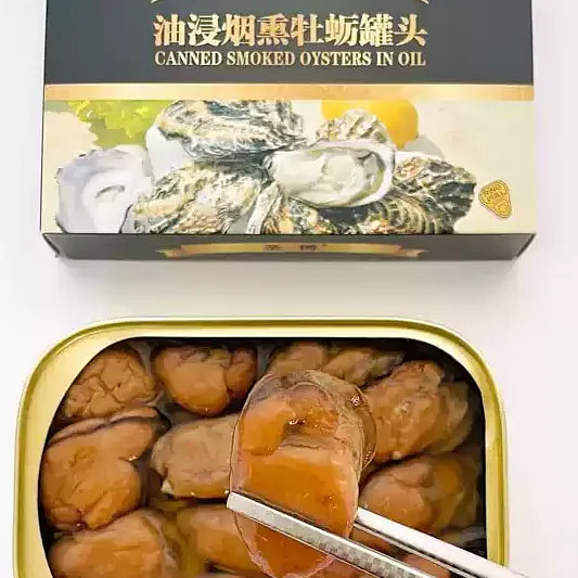 M级烟熏牡蛎罐头105g 105 克