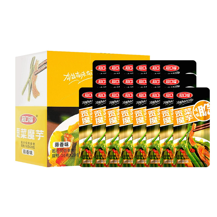 冠口福 魔芋贡菜蒜香味好吃到停不下来 脆脆脆