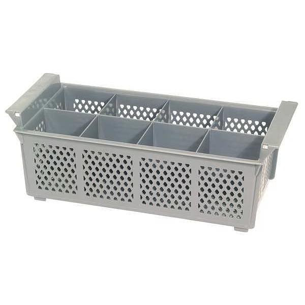 Flatware Basket, Plastic, 8-Compartments 2 lb