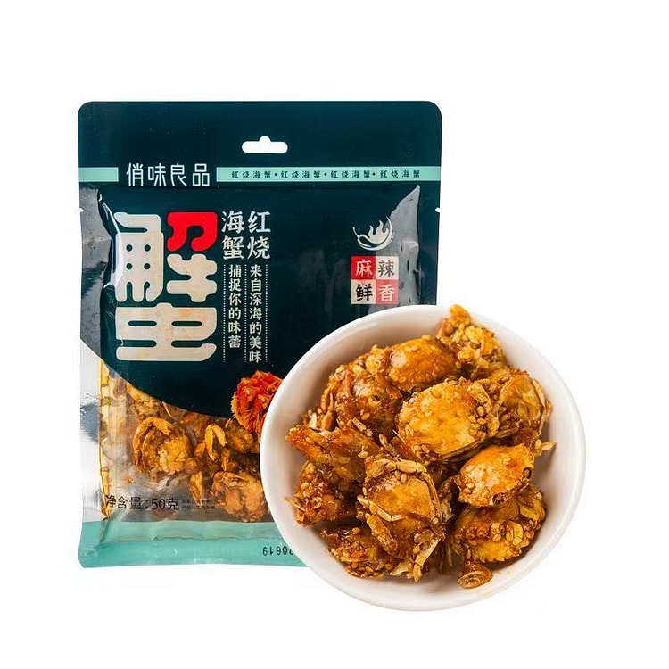 俏味良品 香辣海蟹即食休闲零食50g*1袋 1 包
