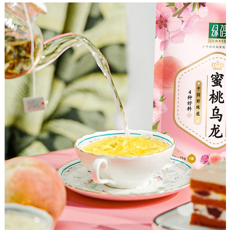 【蜜桃乌龙茶】快速袋泡茶,桃香和茶叶完美融合,15茶包装 15 个