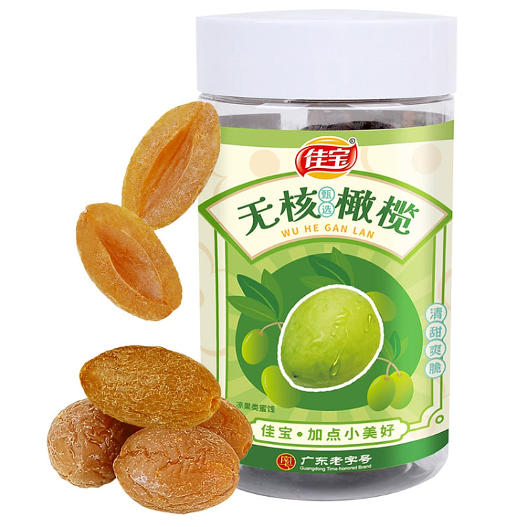 佳宝 无核橄榄160g*1罐 新鲜水果干