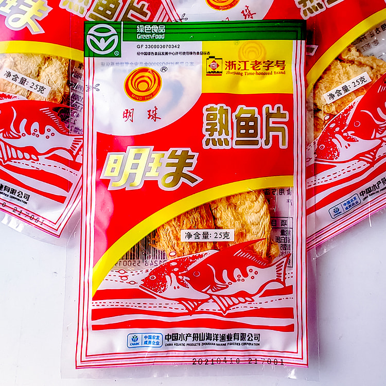 明珠烤鱼片海鲜即食25g*1包