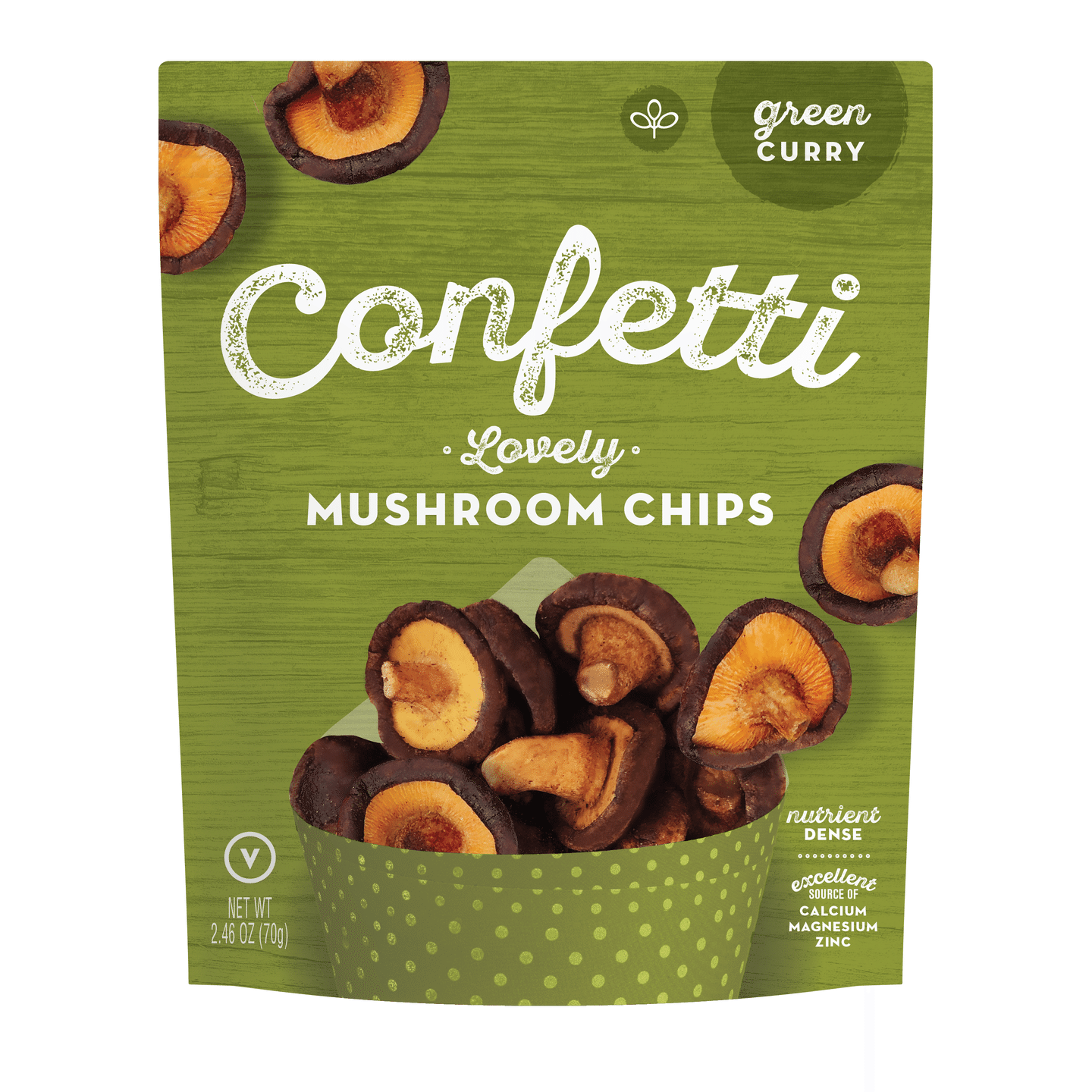 Green Curry Mushroom Chips 2.5 oz