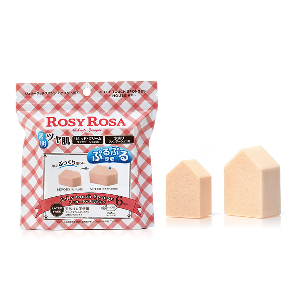 ROSY ROSA Jelly Touch Make Up Sponge - Pentagonal 6 count